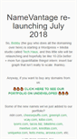 Mobile Screenshot of namevantage.com