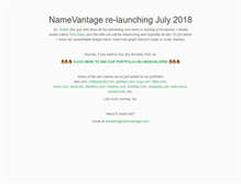 Tablet Screenshot of namevantage.com